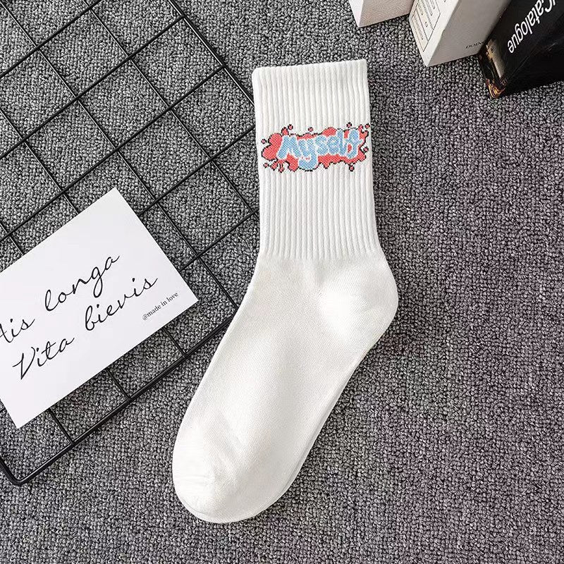 Cotton Fall Winter Men Basketball Long Socks