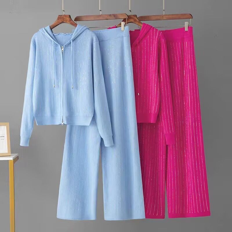 Western Style Fried Street Leisure Fashionable Knitted Suit