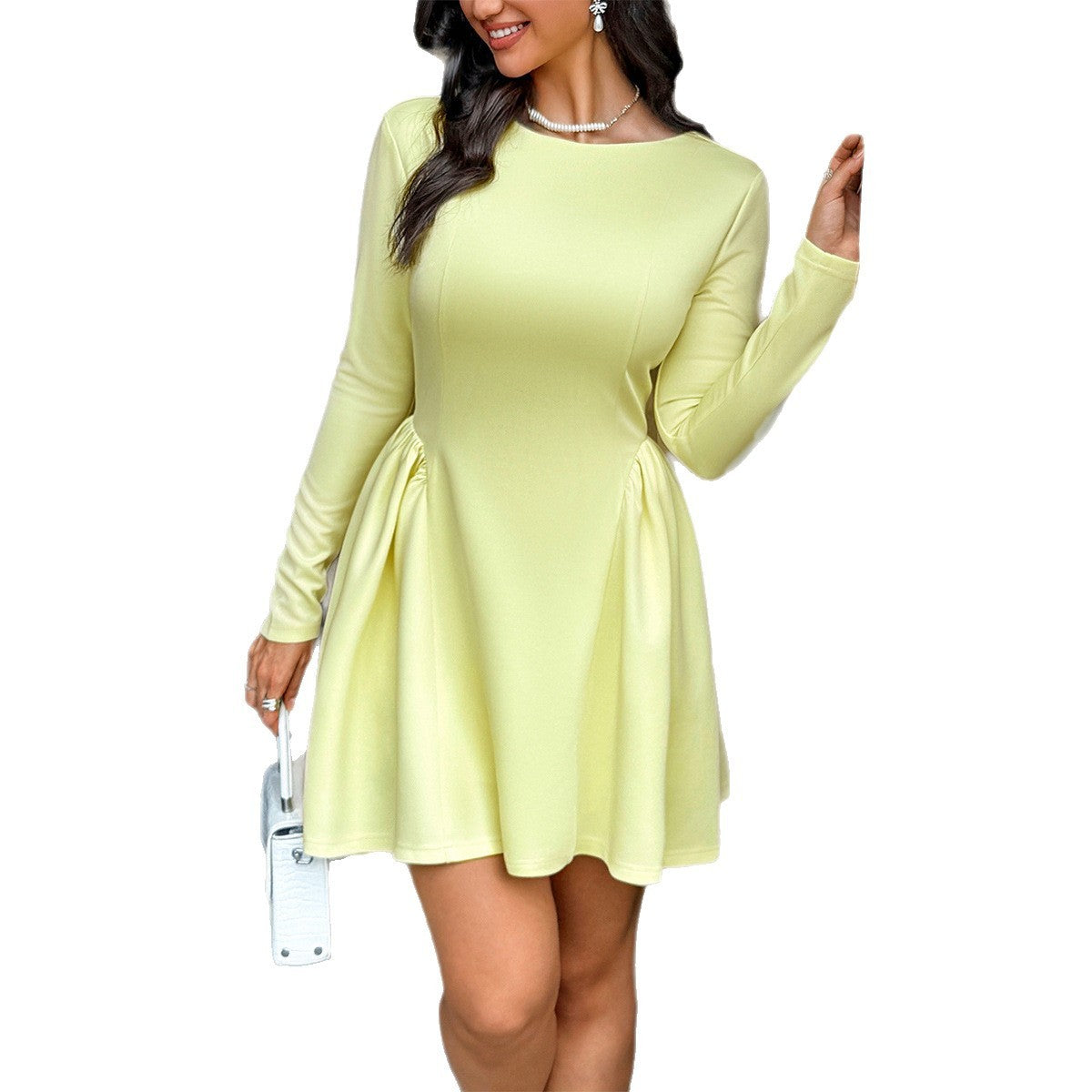 European And American Style Long Sleeve Dress Women's Clothing