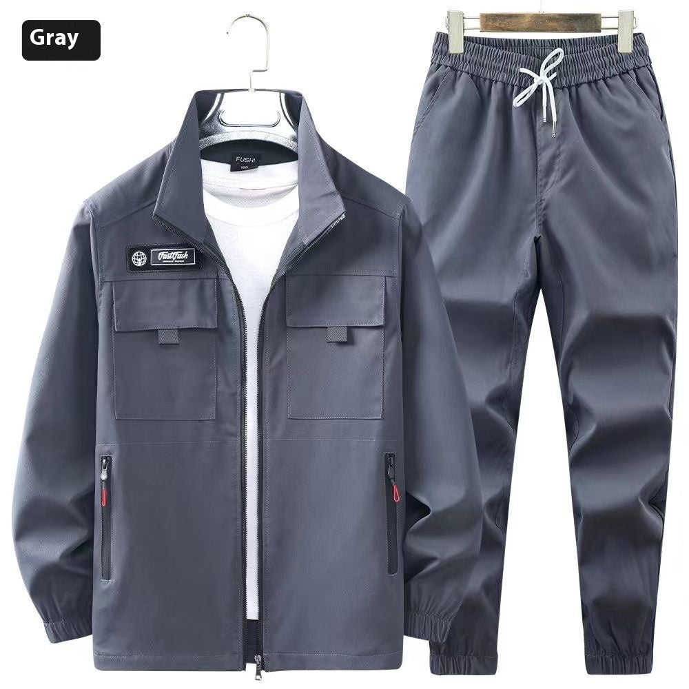 Workwear Men's Elastic Outdoor Leisure Suit Workwear Wear-resistant