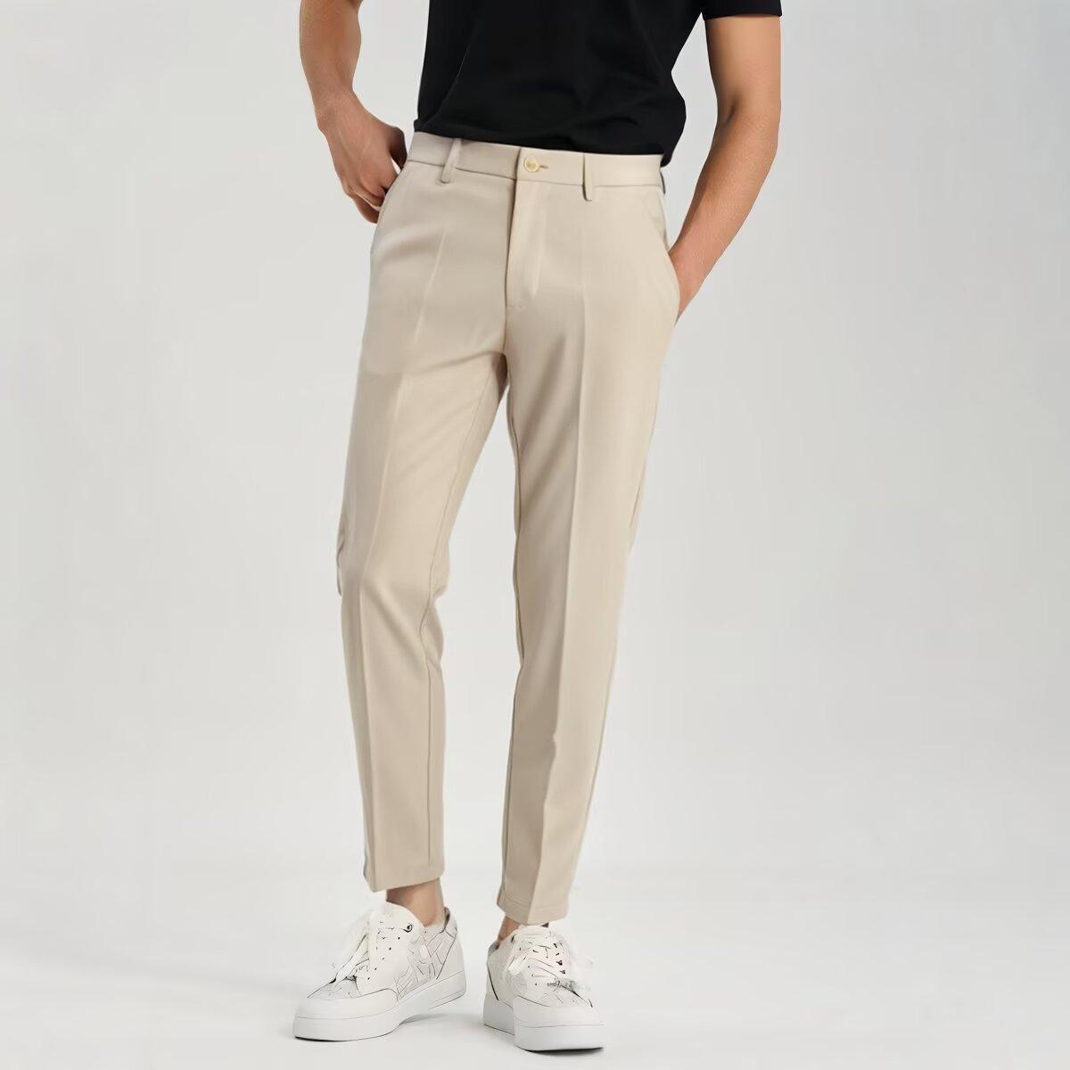 Men's Ankle Tied Pants Versatile Hong Kong Trend Men's Pants