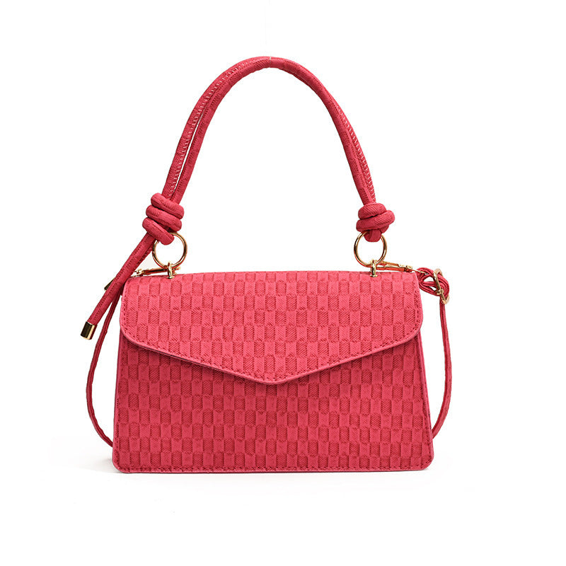 Solid Color Women's One Shoulder Fashion Handbag