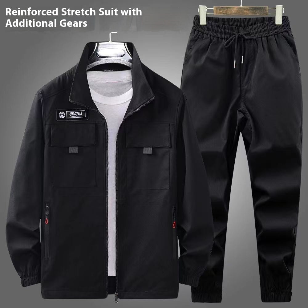 Workwear Men's Elastic Outdoor Leisure Suit Workwear Wear-resistant