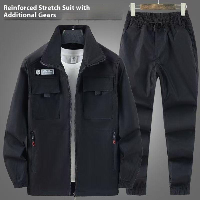 Workwear Men's Elastic Outdoor Leisure Suit Workwear Wear-resistant