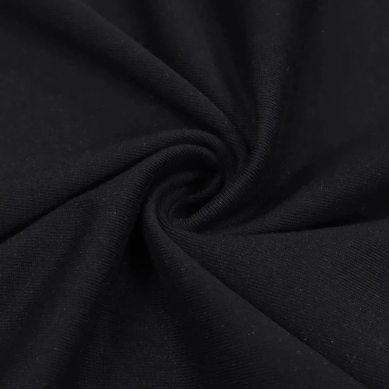 Men T-Shirt Oversized Cotton Gothic Print Punk Short