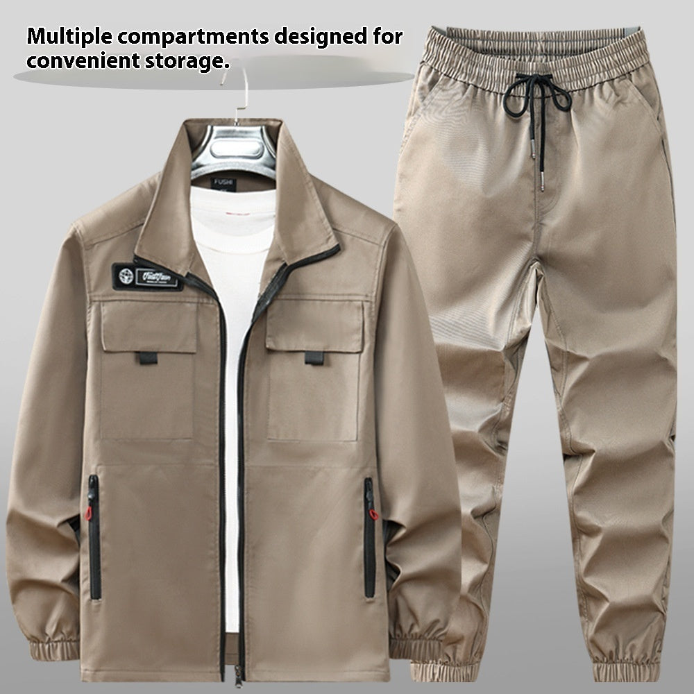 Workwear Men's Elastic Outdoor Leisure Suit Workwear Wear-resistant