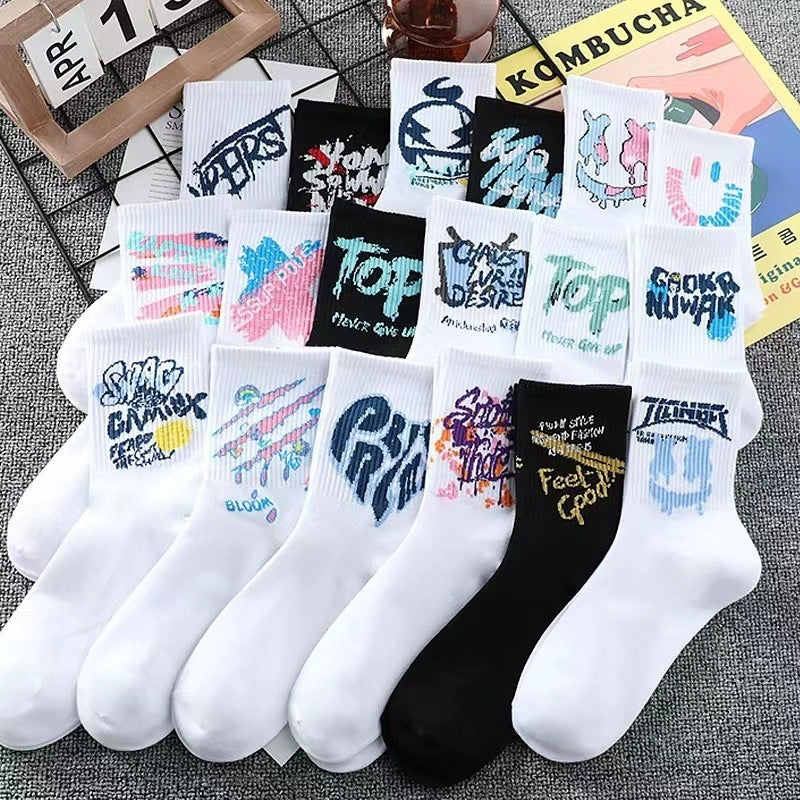 Socks Tube Socks Long Men's Sports White Breathable