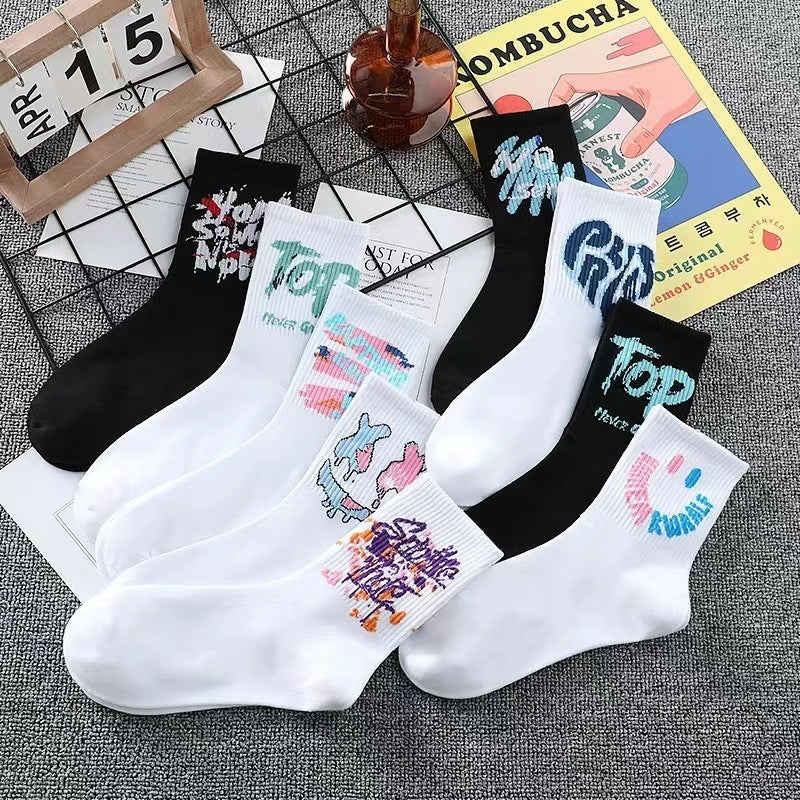 Socks Tube Socks Long Men's Sports White Breathable