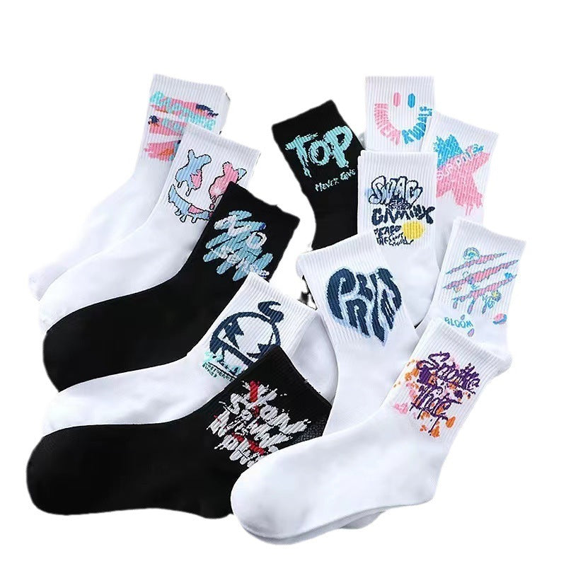 Socks Tube Socks Long Men's Sports White Breathable