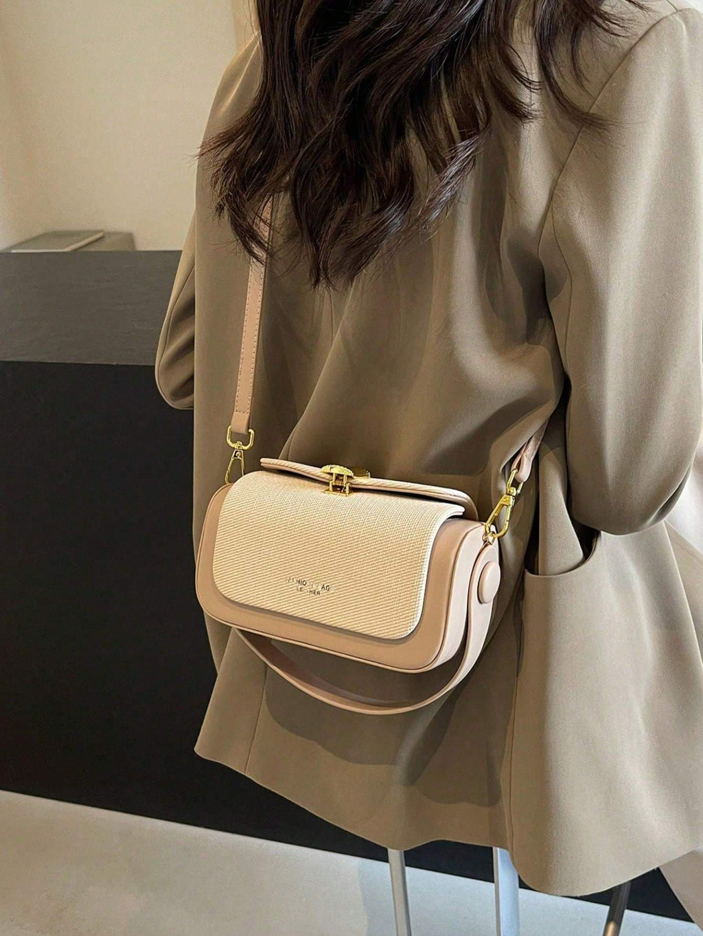 Women's Fashion Trapezoid Handbag With Top Handle, Elegant & Simple Design, Large Capacity, Bag For Women Elegant