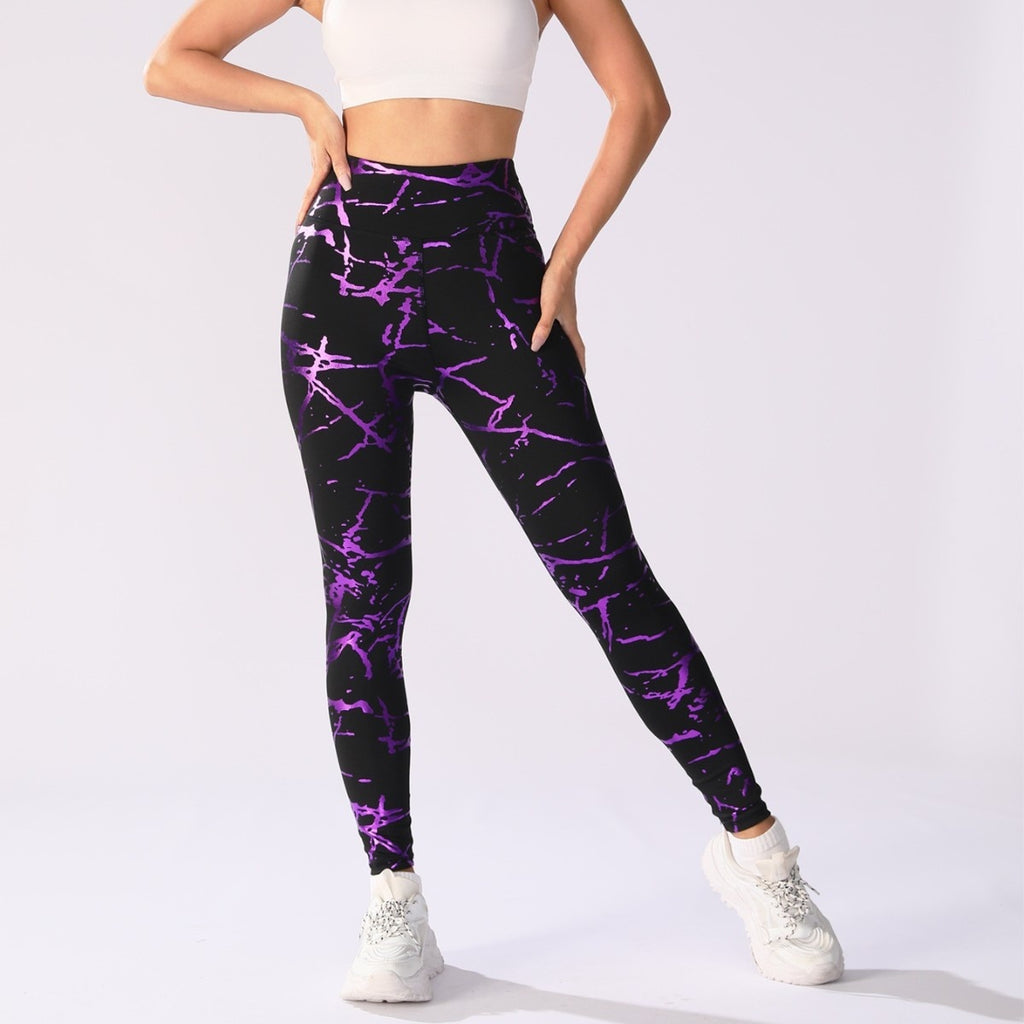 Bronzing Yoga Pants Women's High Waist Hip Lift Sun Protection